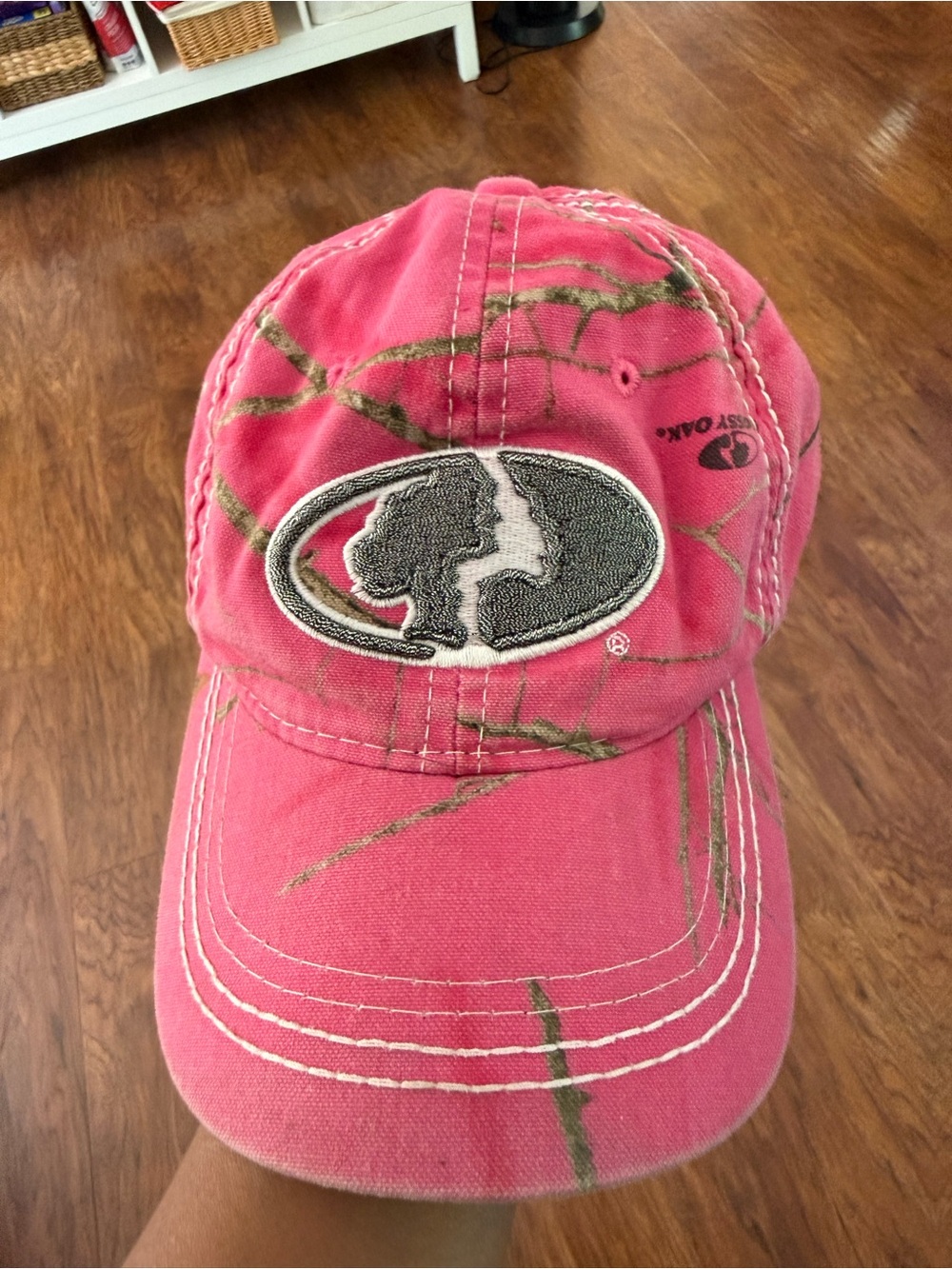 Mossimo Oak Supply Co. Pink Camo Baseball Hat with Patch